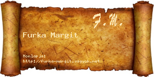 Furka Margit névjegykártya
